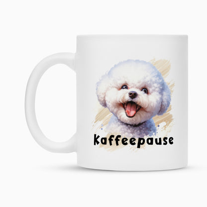 Tasse "Bichon Frisé - Kaffeepause" – hunde-shirt.de
