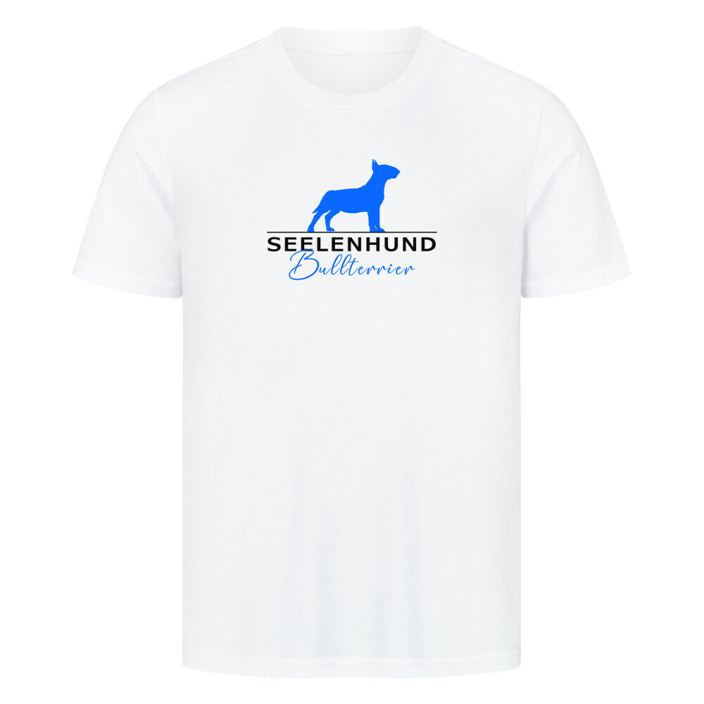 Premium T-Shirt "Bullterrier - Seelenhund" Weiß – hunde-shirt.de