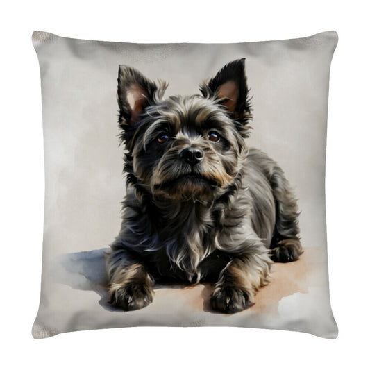 Kissen "Cairn Terrier - Relax" Weiß – hunde-shirt.de