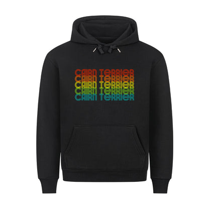 Premium Hoodie "Cairn Terrier - RETRO" Schwarz – hunde-shirt.de