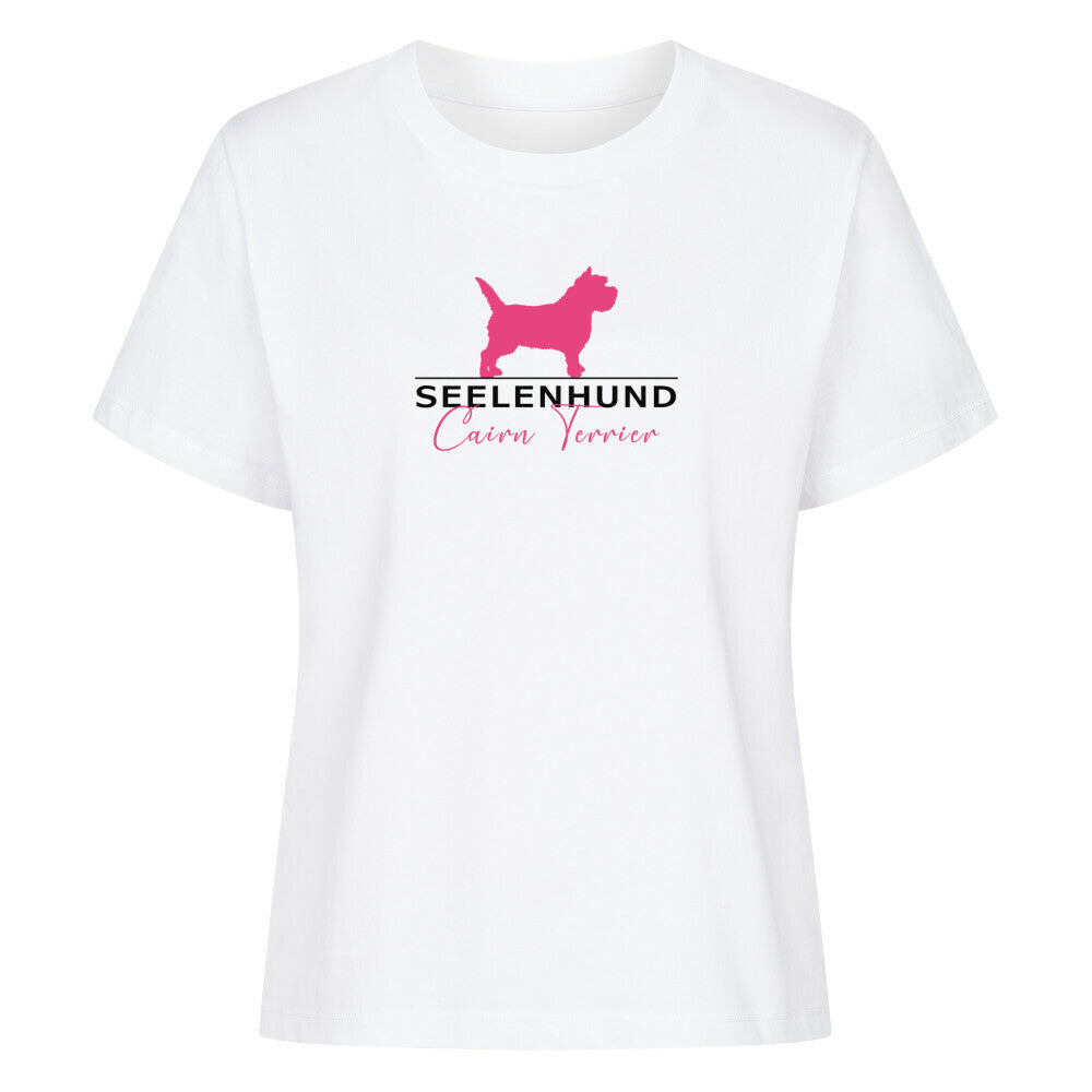 Premium Damen-Shirt "Cairn Terrier - Seelenhund" Weiß – hunde-shirt.de