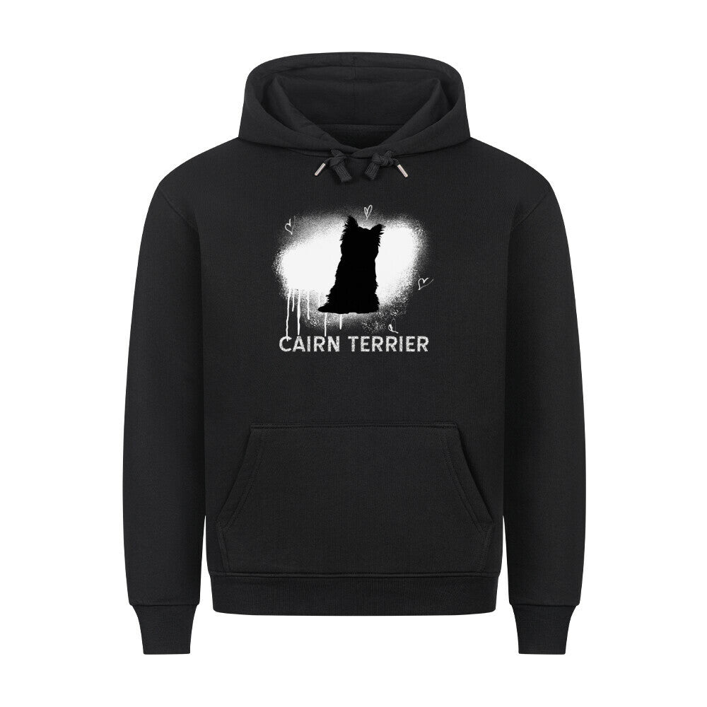 Premium Hoodie "Cairn Terrier - Brush" Schwarz – hunde-shirt.de