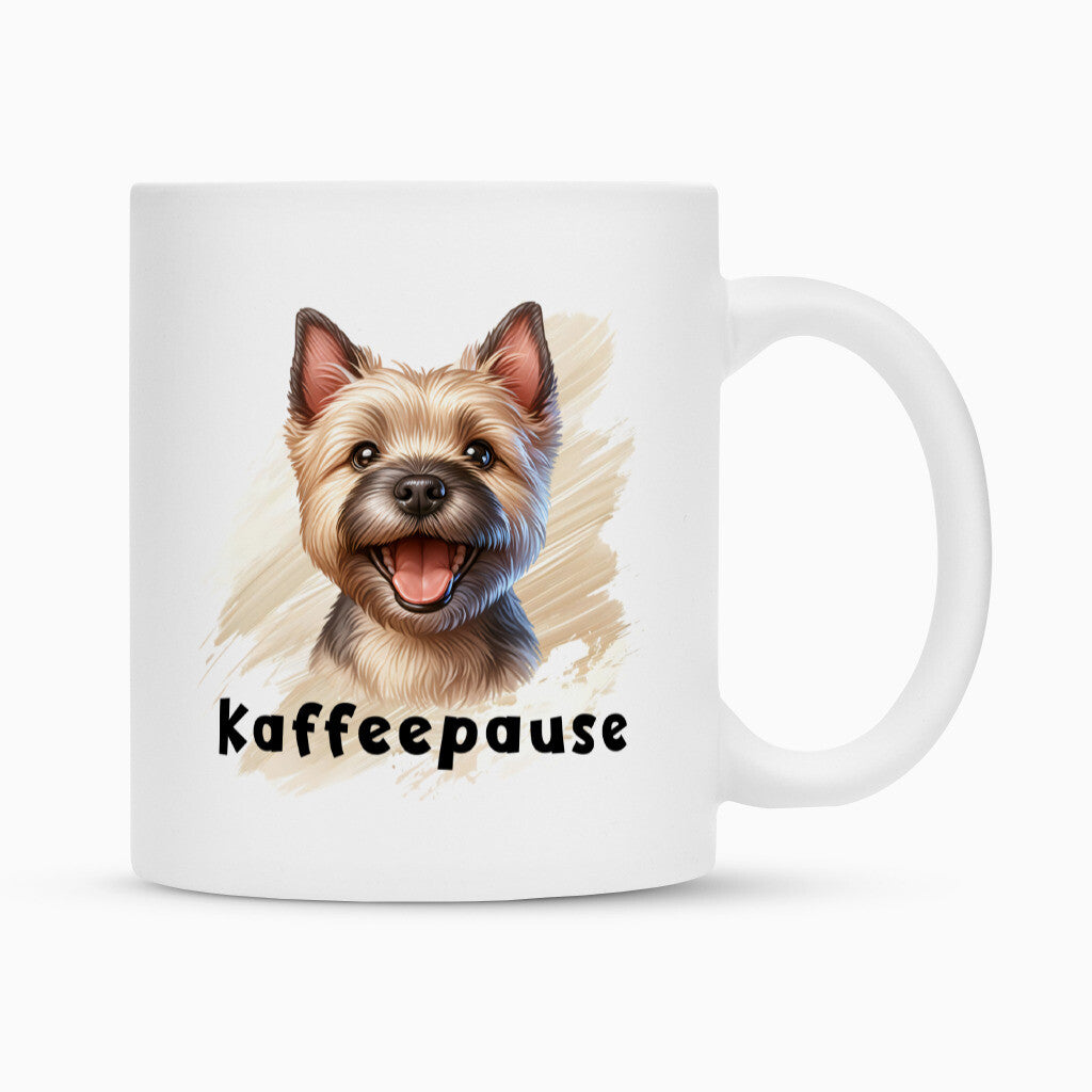 Tasse "Cairn Terrier - Kaffeepause" Weiß – hunde-shirt.de