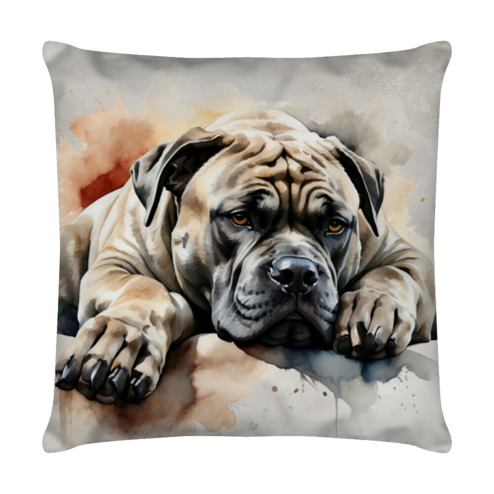Kissen "Cane Corso - Relax" Weiß – hunde-shirt.de