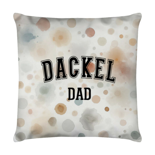 Kissen "Dackel - DAD" Weiß – hunde-shirt.de