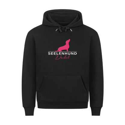 Premium Hoodie "Dackel - Seelenhund" Schwarz – hunde-shirt.de