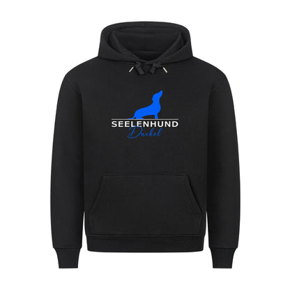Premium Hoodie "Dackel - Seelenhund" Schwarz – hunde-shirt.de