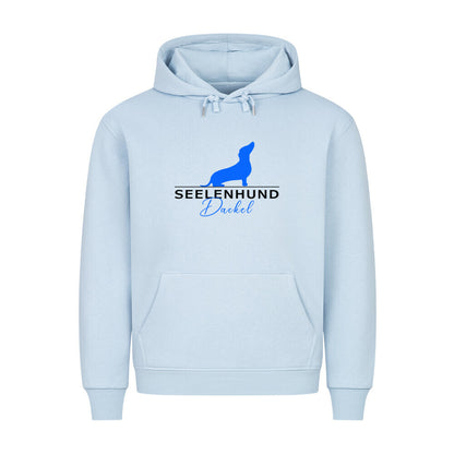 Premium Hoodie "Dackel - Seelenhund" Babyblau – hunde-shirt.de