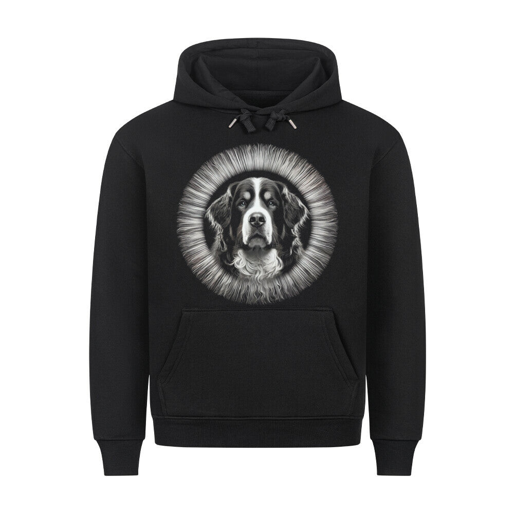 Premium Hoodie "Berner Sennenhund - Bright" Schwarz – hunde-shirt.de