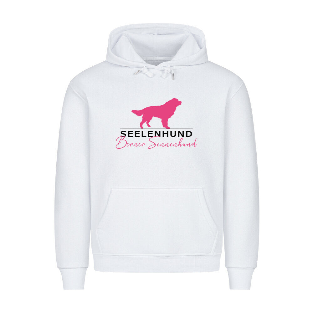 Premium Hoodie "Berner Sennenhund - Seelenhund" Weiß – hunde-shirt.de