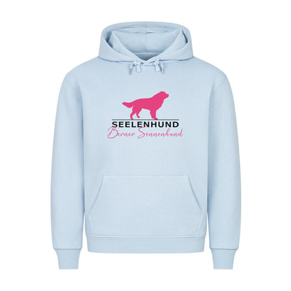 Premium Hoodie "Berner Sennenhund - Seelenhund" Babyblau – hunde-shirt.de