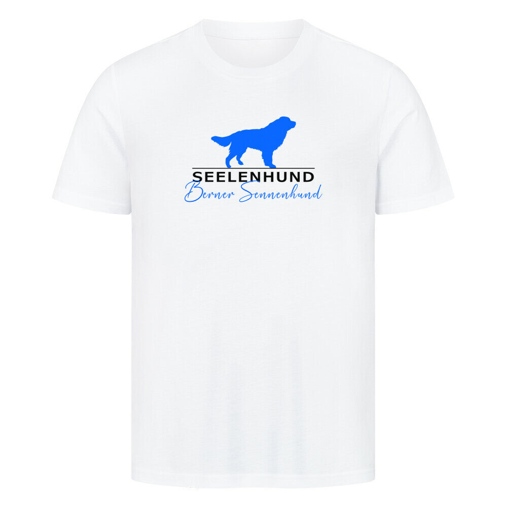 Premium T-Shirt "Berner Sennenhund - Seelenhund" Weiß – hunde-shirt.de