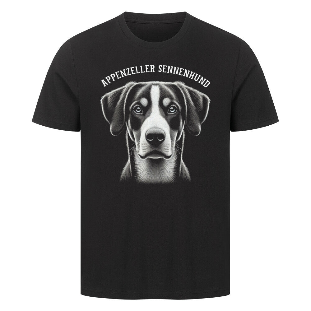 Premium T-Shirt "Appenzeller - Pure" Schwarz – hunde-shirt.de