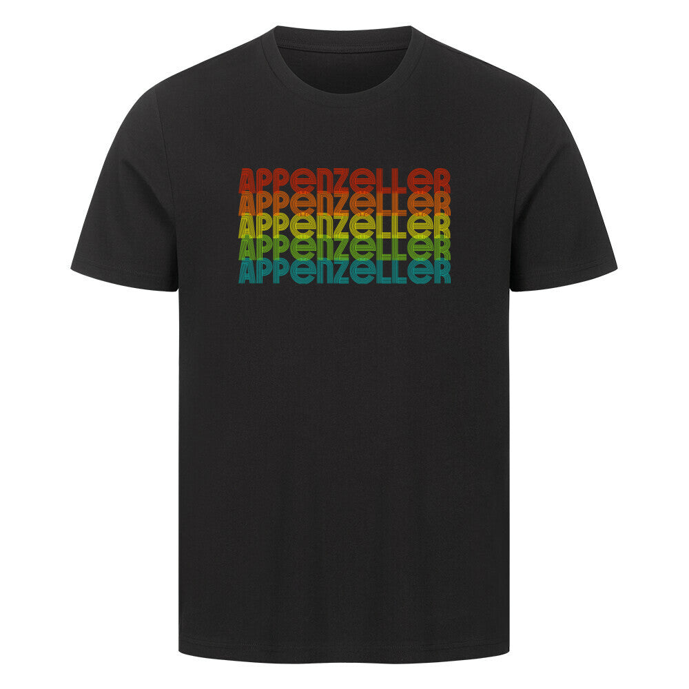 Premium T-Shirt "Appenzeller - RETRO" Schwarz – hunde-shirt.de
