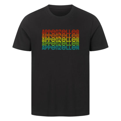 Premium T-Shirt "Appenzeller - RETRO" Schwarz – hunde-shirt.de