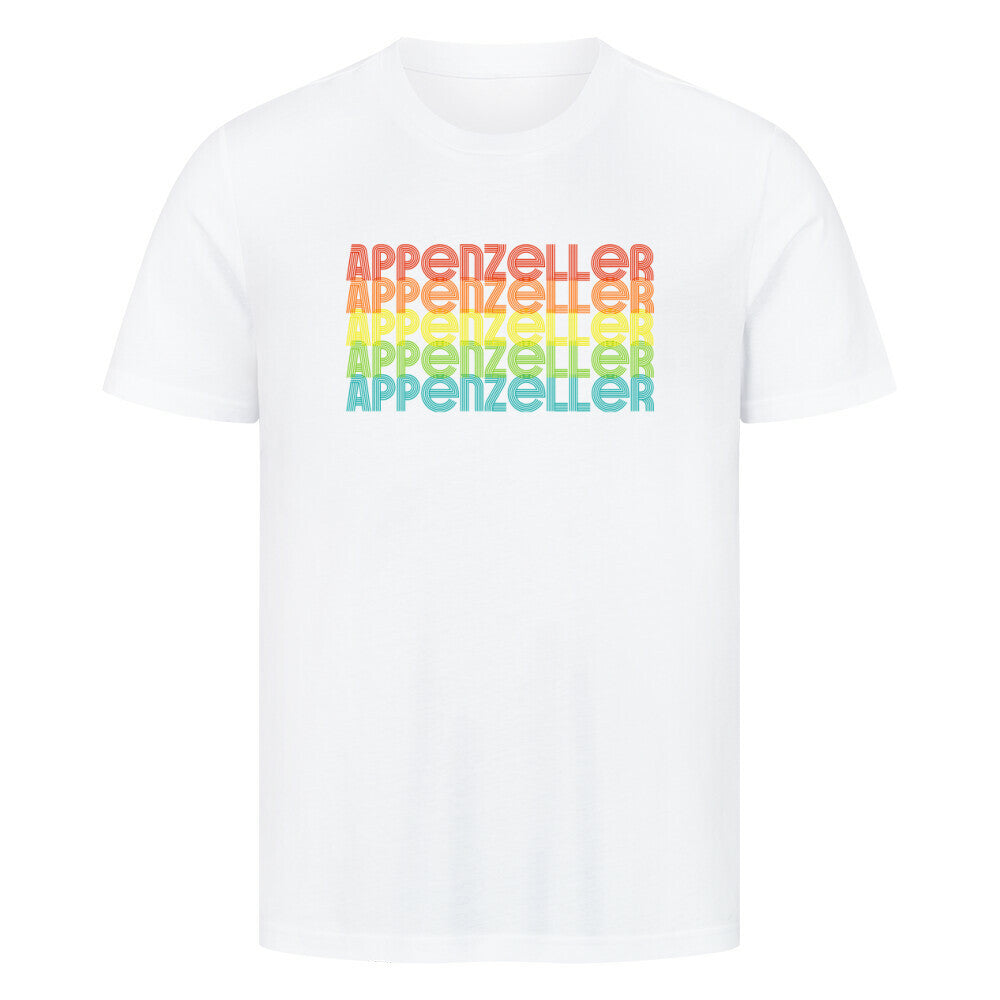 Premium T-Shirt "Appenzeller - RETRO" Weiß – hunde-shirt.de