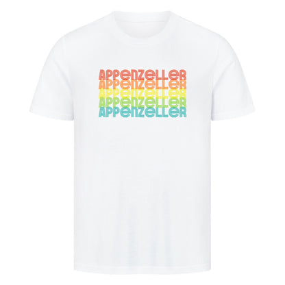Premium T-Shirt "Appenzeller - RETRO" Weiß – hunde-shirt.de