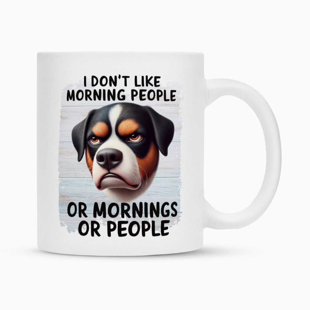 Tasse "Appenzeller - Morning People" Weiß – hunde-shirt.de