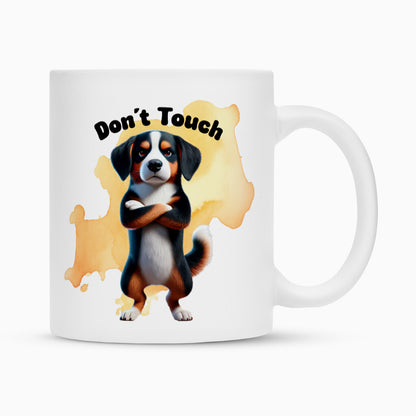 Tasse "Appenzeller - Don´t touch" Weiß – hunde-shirt.de