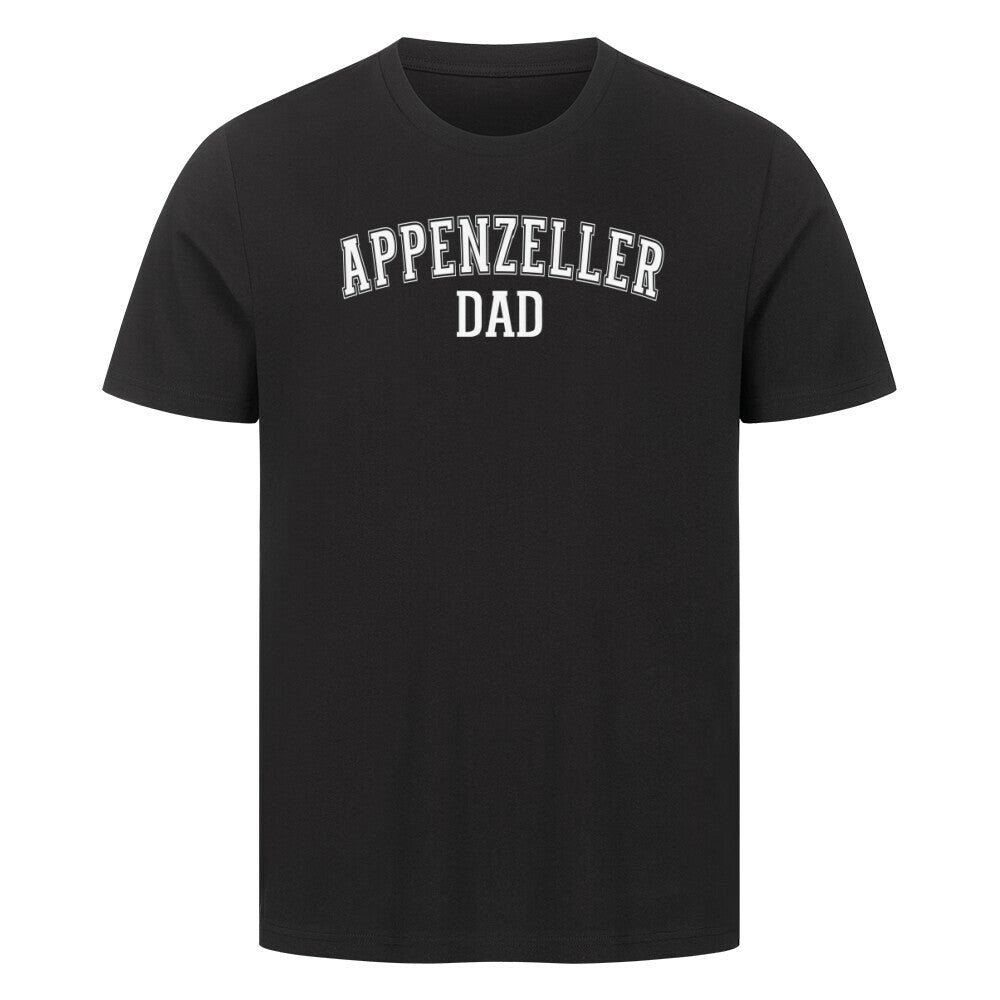 Premium T-Shirt "Appenzeller - DAD" Schwarz – hunde-shirt.de