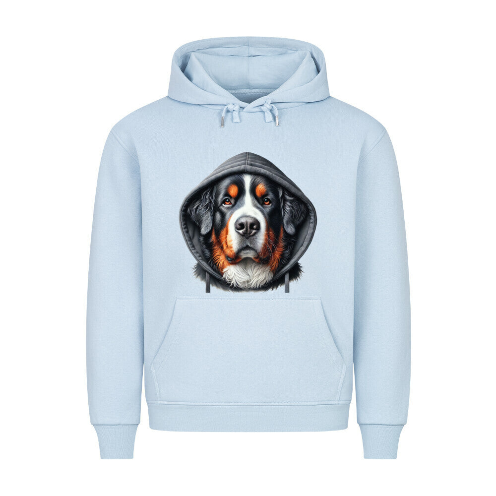 Premium Hoodie "Berner Sennenhund - Hooded" Babyblau – hunde-shirt.de