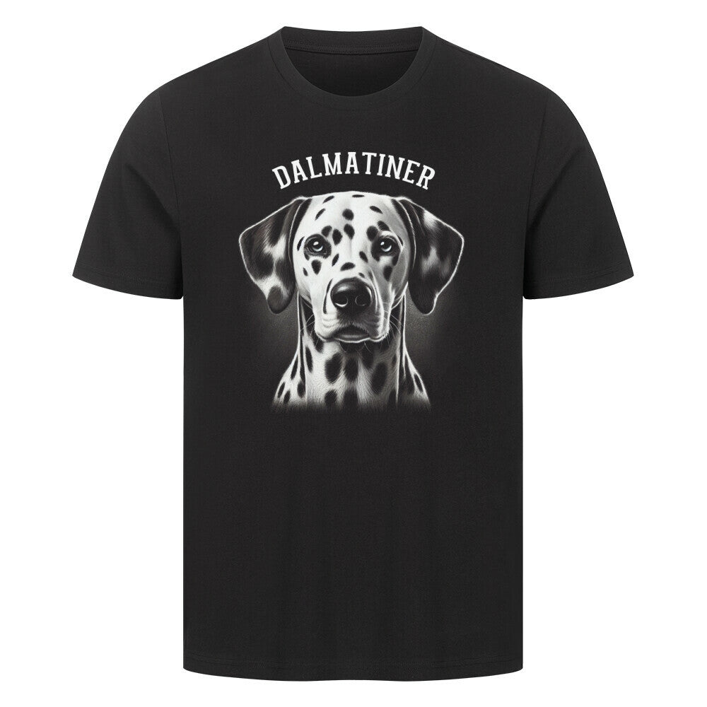 Premium T-Shirt "Dalmatiner - Pure" Schwarz – hunde-shirt.de