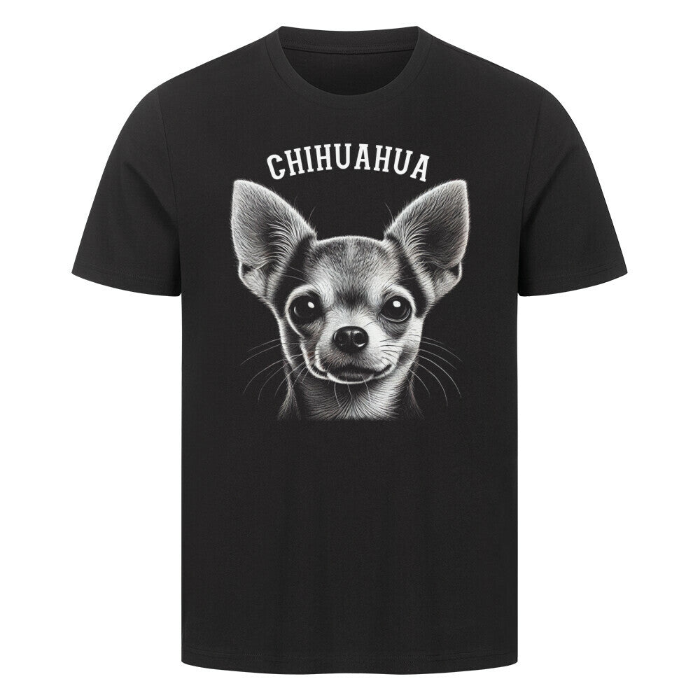 Premium T-Shirt "Chihuahua - Pure II" Schwarz – hunde-shirt.de