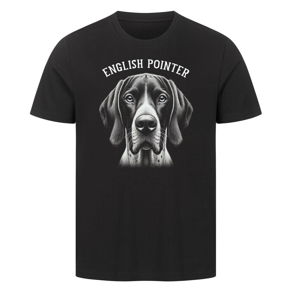 Premium T-Shirt "English Pointer - Pure" Schwarz – hunde-shirt.de