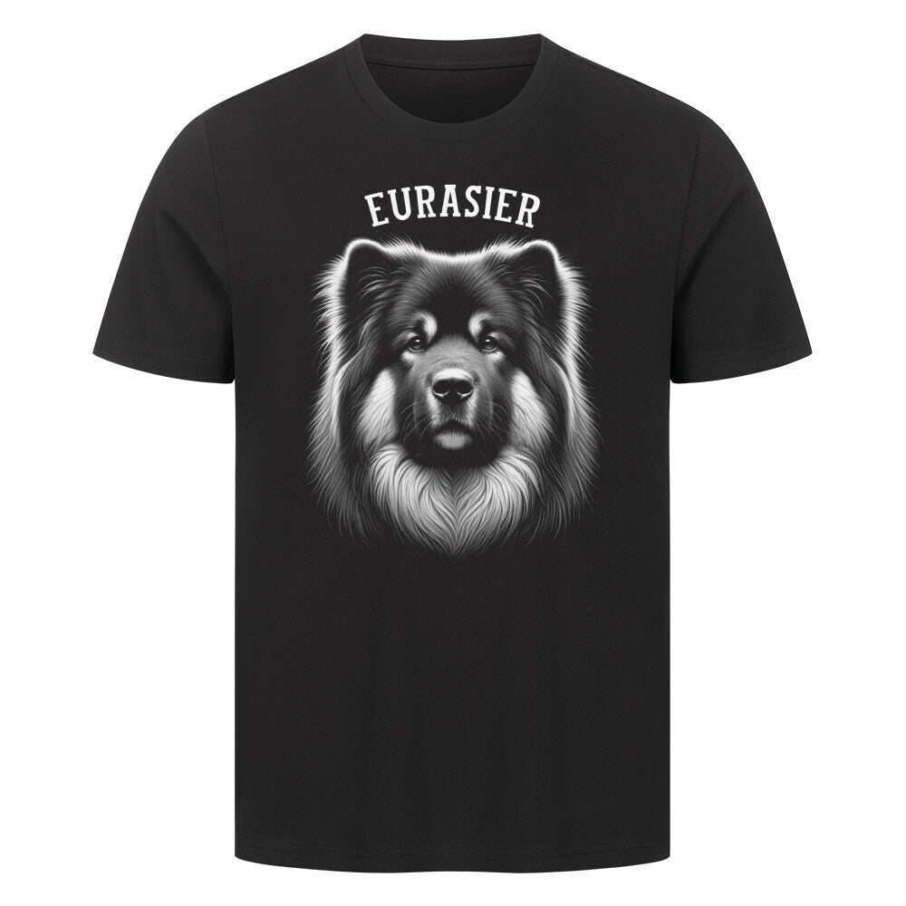 Premium T-Shirt "Eurasier - Pure" Schwarz – hunde-shirt.de