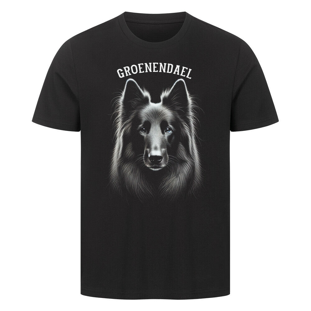 Premium T-Shirt "Groenendael - Pure" Schwarz – hunde-shirt.de