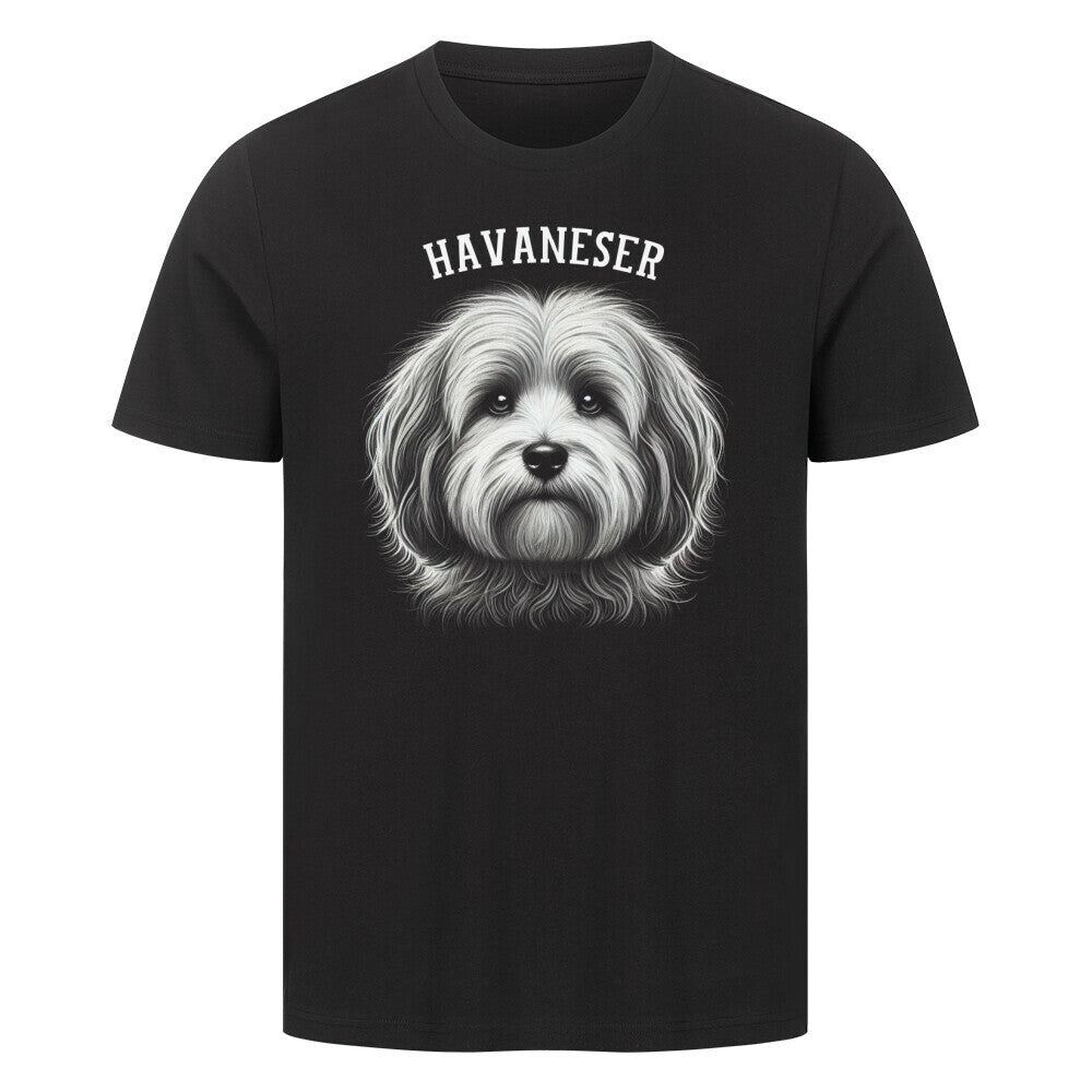 Premium T-Shirt "Havaneser - Pure" Schwarz – hunde-shirt.de