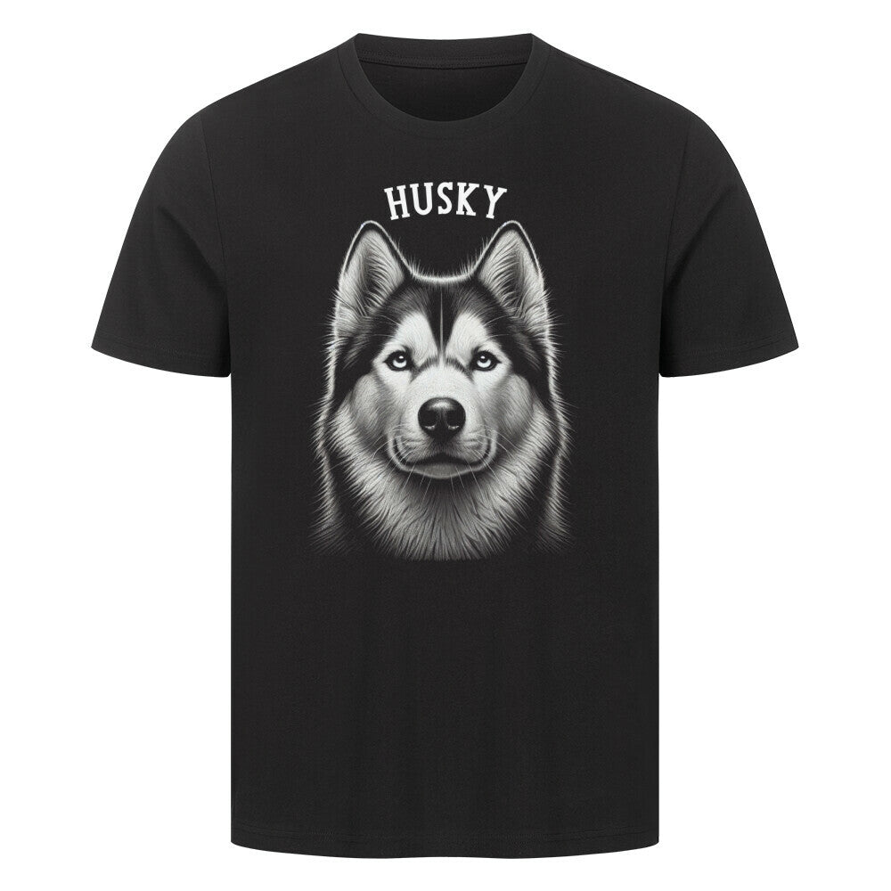 Premium T-Shirt "Husky - Pure" Schwarz – hunde-shirt.de