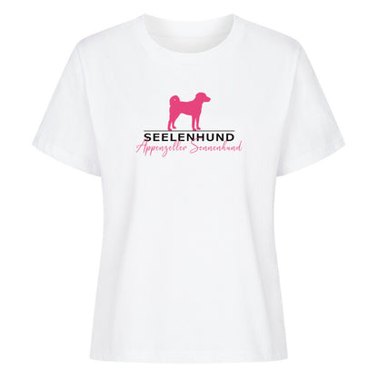 Premium Damen-Shirt "Appenzeller - Seelenhund" Weiß – hunde-shirt.de