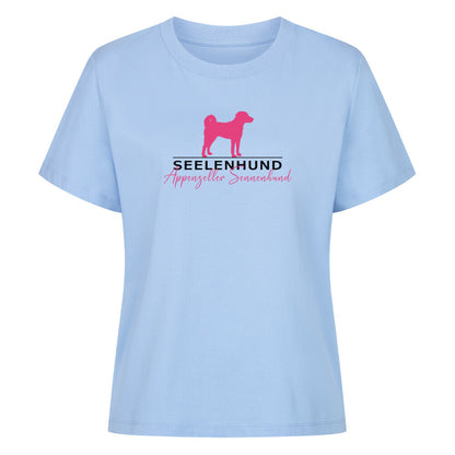 Premium Damen-Shirt "Appenzeller - Seelenhund" Sky Blue – hunde-shirt.de