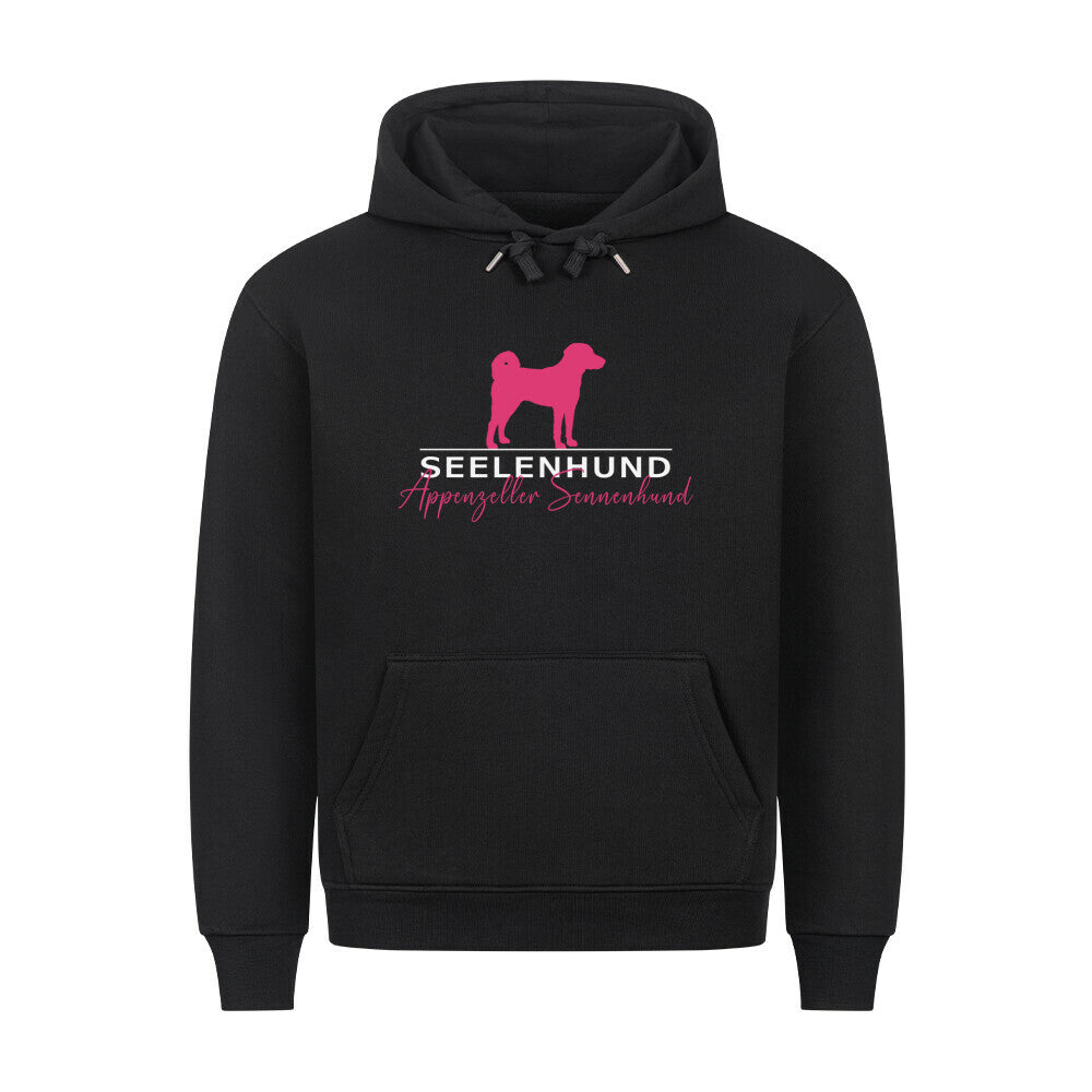 Premium Hoodie "Appenzeller - Seelenhund" Schwarz – hunde-shirt.de