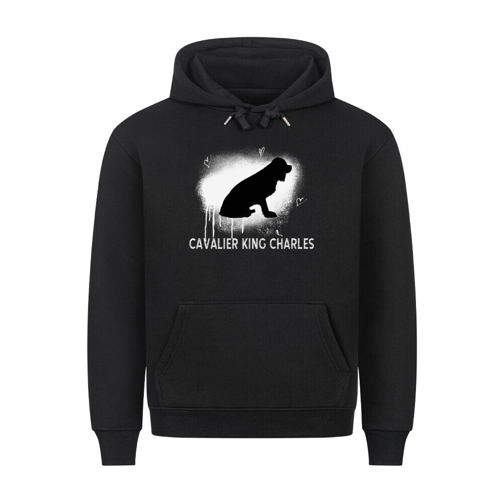 Premium Hoodie "Cavalier King Charles - Seelenhund" Schwarz – hunde-shirt.de