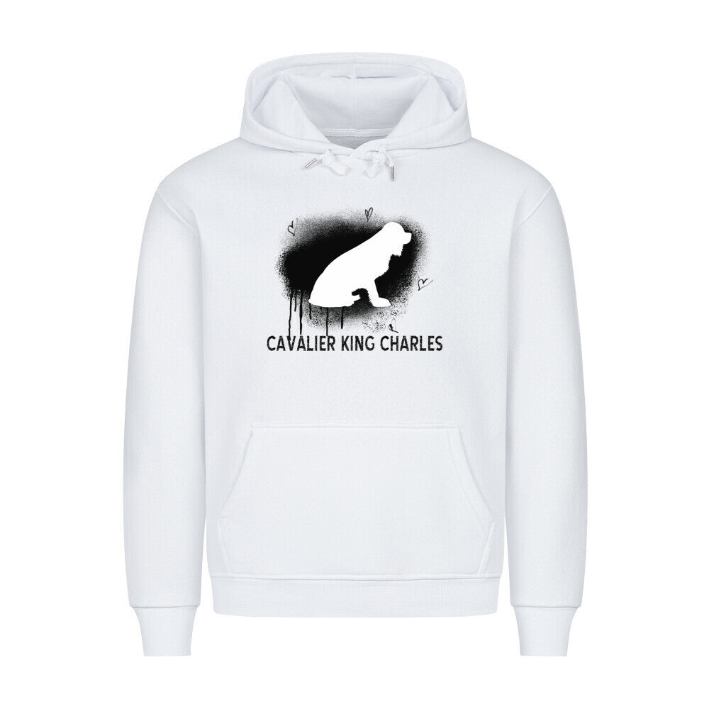 Premium Hoodie "Cavalier King Charles - Seelenhund" Weiß – hunde-shirt.de