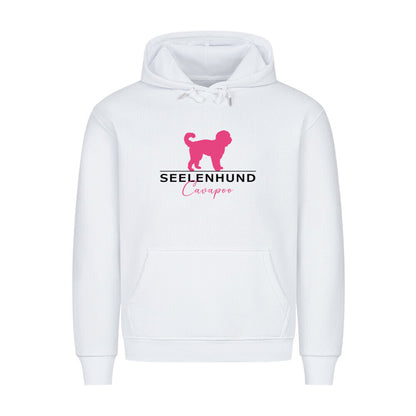 Premium Hoodie "Cavapoo - Seelenhund" Weiß – hunde-shirt.de