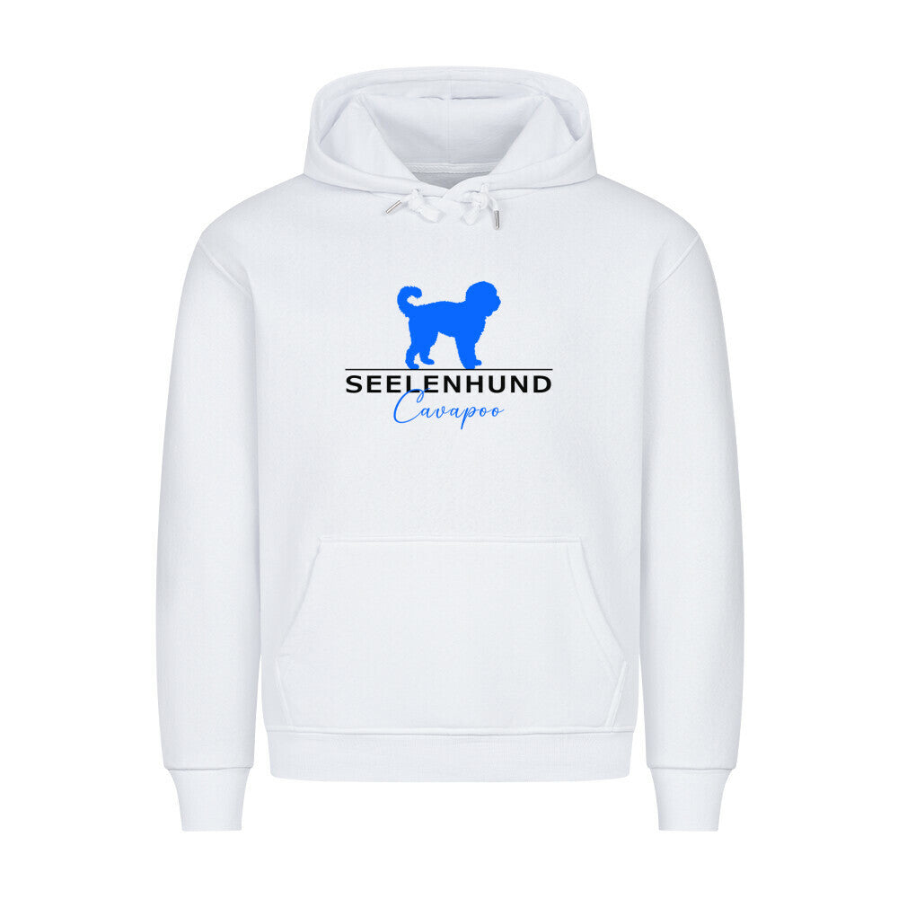 Premium Hoodie "Cavapoo - Seelenhund" Weiß – hunde-shirt.de