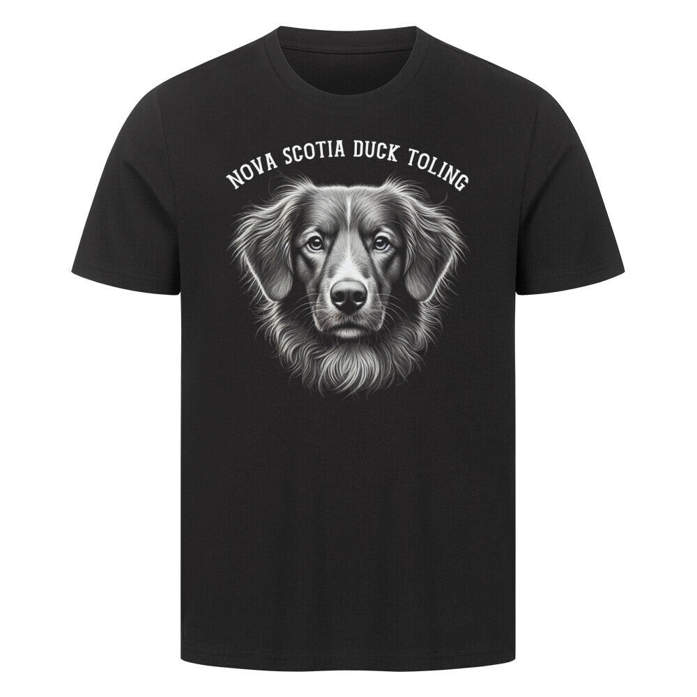 Premium T-Shirt "Nova Scotia - Pure" Schwarz – hunde-shirt.de