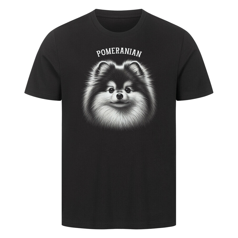 Premium T-Shirt "Pomeranian - Pure" Schwarz – hunde-shirt.de