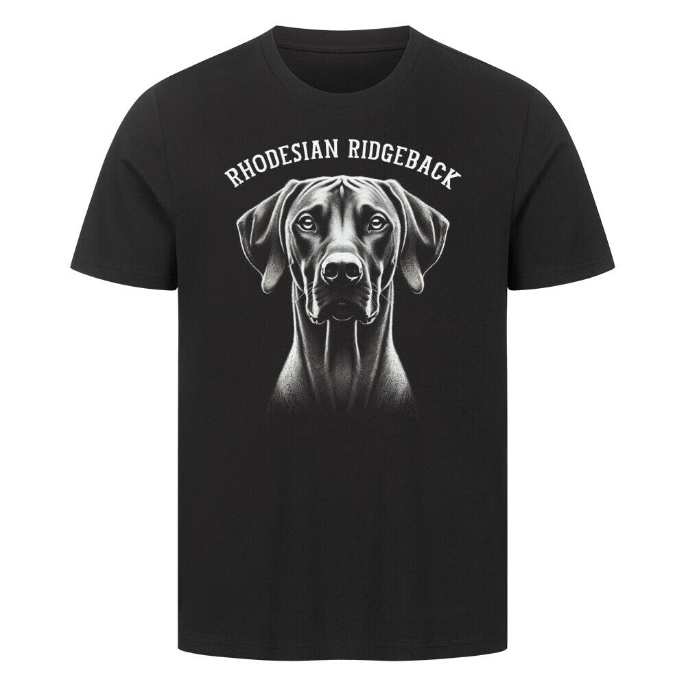 Premium T-Shirt "Rhodesian Ridgeback - Pure" Schwarz – hunde-shirt.de