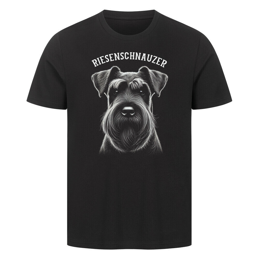 Premium T-Shirt "Riesenschnauzer - Pure" Schwarz – hunde-shirt.de