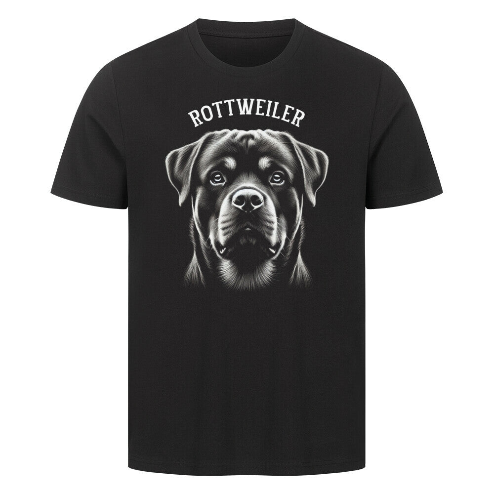 Premium T-Shirt "Rottweiler - Pure" Schwarz – hunde-shirt.de