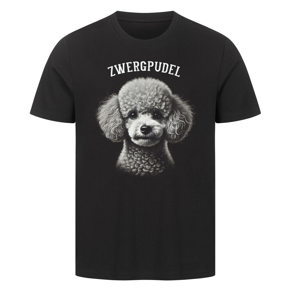 Premium T-Shirt "Zwergpudel - Pure" Schwarz – hunde-shirt.de