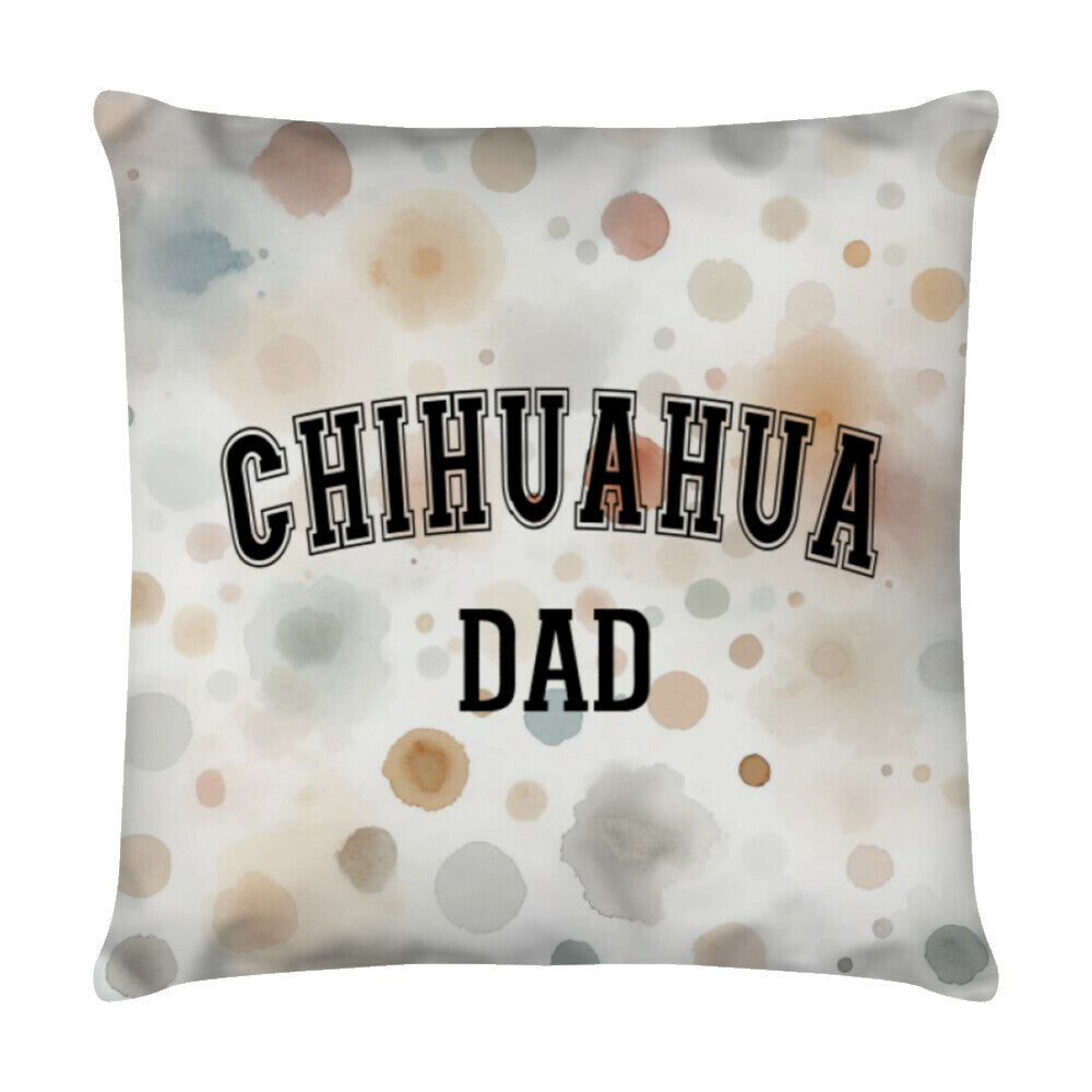 Kissen "Chihuahua - DAD" Weiß – hunde-shirt.de