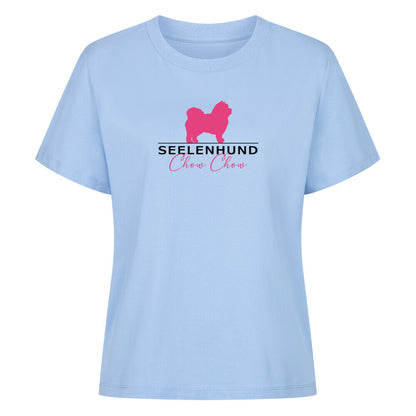 Premium Damen-Shirt "Chow Chow - Seelenhund" Sky Blue – hunde-shirt.de