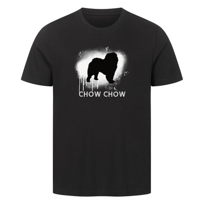 Premium T-Shirt "Chow Chow - Brush" Schwarz – hunde-shirt.de