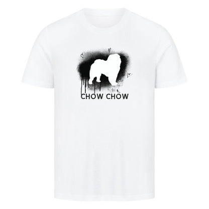Premium T-Shirt "Chow Chow - Brush" Weiß – hunde-shirt.de