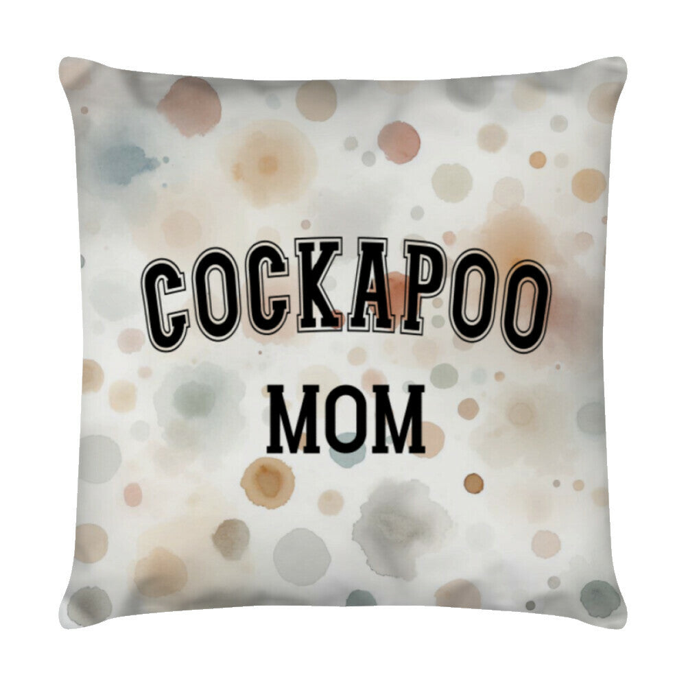 Kissen "Cockapoo - MOM" Weiß – hunde-shirt.de